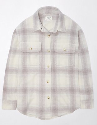 AE Plaid Shirt Jacket