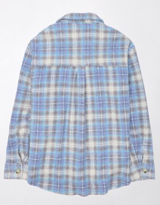 AE Sobrecamisa Extragrande de Fleece y Amor de Diseño Escocés