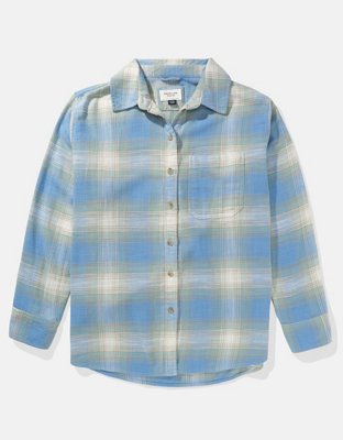 AE Oversized Plaid Flannel Shirt