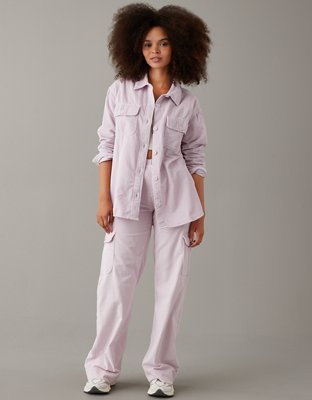AE Dreamy Drape Oversized Corduroy Shirt