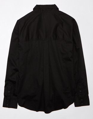 Женские рубашки American Eagle AE Perfect Button-Up Shirt — фото 4