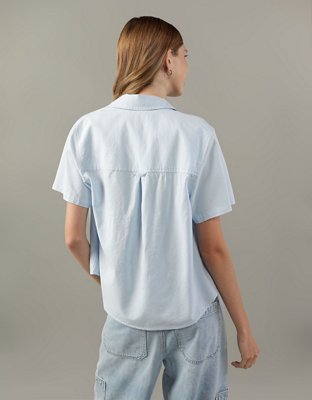 AE Short-Sleeve Button-Up Shirt