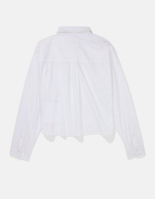 AE Cropped Button-Up Shirt