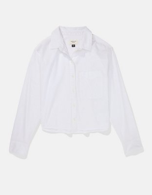AE Cropped Button-Up Shirt