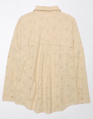 AE Eyelet Embroidered Go Big Shirt