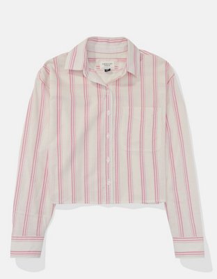 AE Cropped Button-Up Shirt