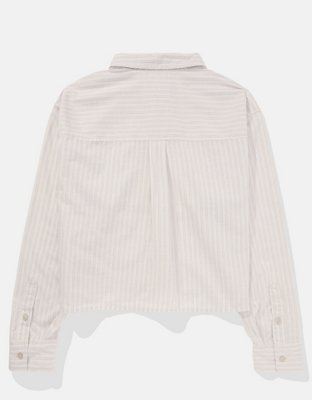 AE Cropped Button-Up Shirt
