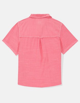 AE Short-Sleeve Button-Up Shirt