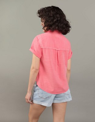 AE Camisa abotonada mangas cortas
