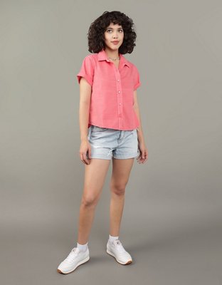 AE Camisa abotonada mangas cortas