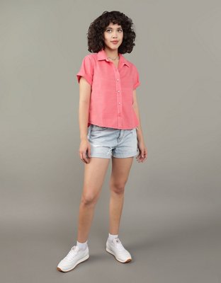 AE Short-Sleeve Button-Up Shirt