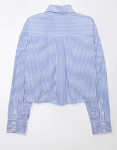AE Cropped Perfect Button-Up Shirt