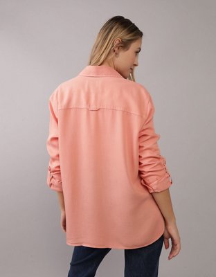 AE Bestie Long-Sleeve Button-Up Shirt