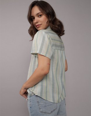 AE Short-Sleeve Button-Up Shirt