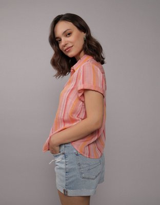 AE Camisa abotonada mangas cortas