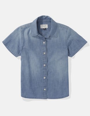 AE Short-Sleeve Button-Up Shirt