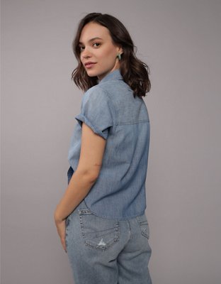 AE Short-Sleeve Button-Up Shirt