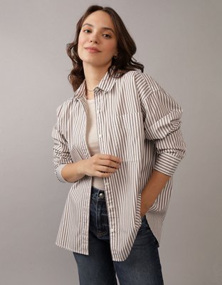 AE Oversized Perfect Button-Up Shirt