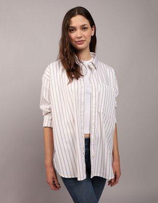 AE Oversized Perfect Button-Up Shirt