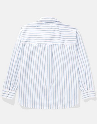 Женские рубашки American Eagle AE Oversized Perfect Button-Up Shirt — фото 4