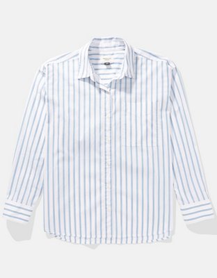 Женские рубашки American Eagle AE Oversized Perfect Button-Up Shirt — фото 3