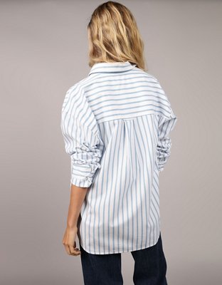 Женские рубашки American Eagle AE Oversized Perfect Button-Up Shirt — фото 2