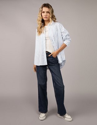 AE Oversized Perfect Button-Up Shirt