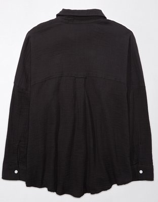 Женские рубашки American Eagle AE Go Big Beach Shirt — фото 6