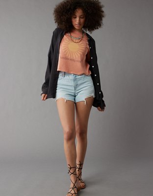 Женские рубашки American Eagle AE Go Big Beach Shirt — фото 3