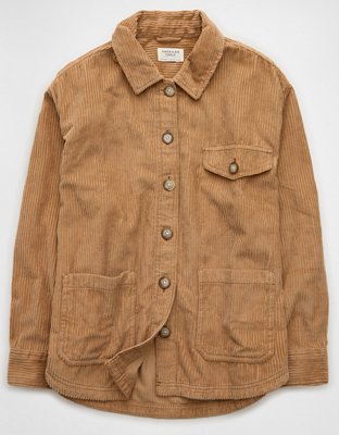 AE Corduroy Cropped Shacket