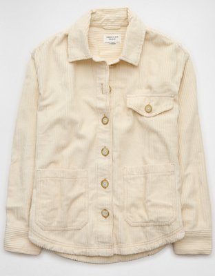 AE Corduroy Cropped Shacket