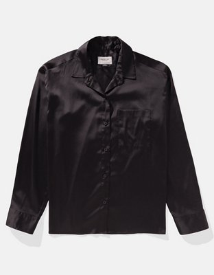 AE Camisa de Satén con Botones