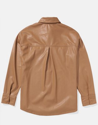 AE Vegan Leather Shacket