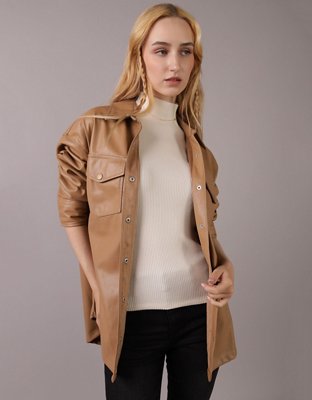 AE Sobrecamisa de Cuero Vegano