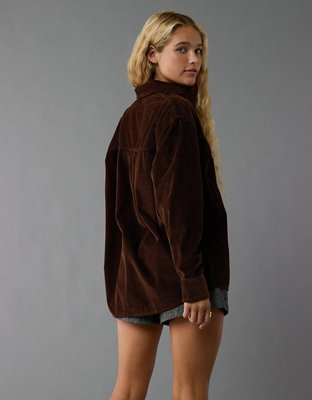 American Eagle AE Oversized Corduroy Shacket — фото 2