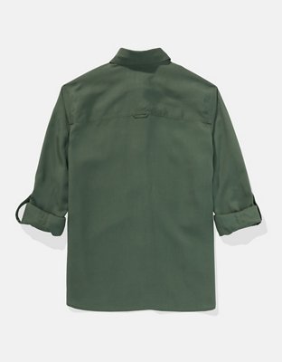 AE Bestie Long-Sleeve Button-Up Shirt