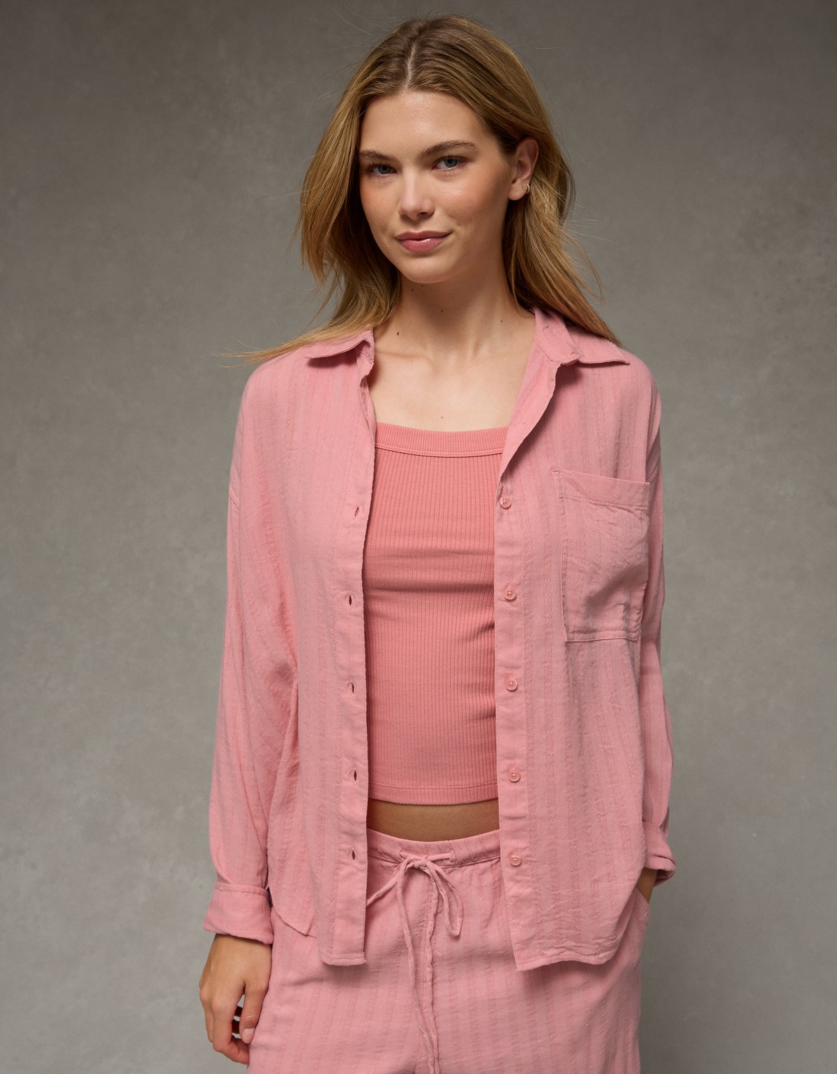 AE Perfect Button-Up Shirt - image 2