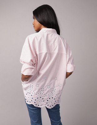 AE Camisa con Botones Bordada Perfecta