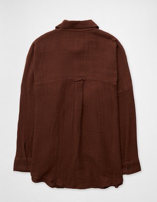AE Oversized Button-Up Shirt
