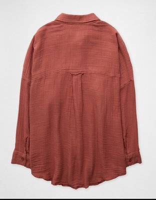 AE Oversized Button-Up Shirt