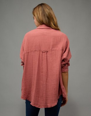 AE Oversized Button-Up Shirt