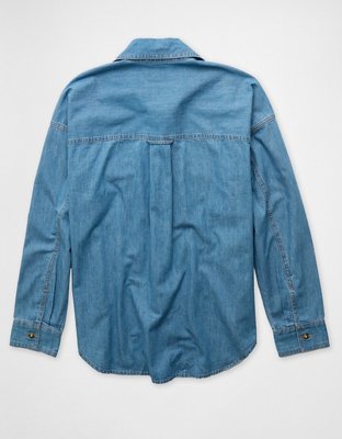 AE Oversized Lightweight Chambray Shirt