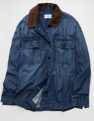 AE Lightweight Denim Shacket