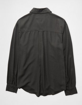 AE Bestie Long-Sleeve Button-Up Shirt