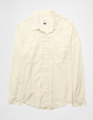 AE Bestie Long-Sleeve Button-Up Shirt