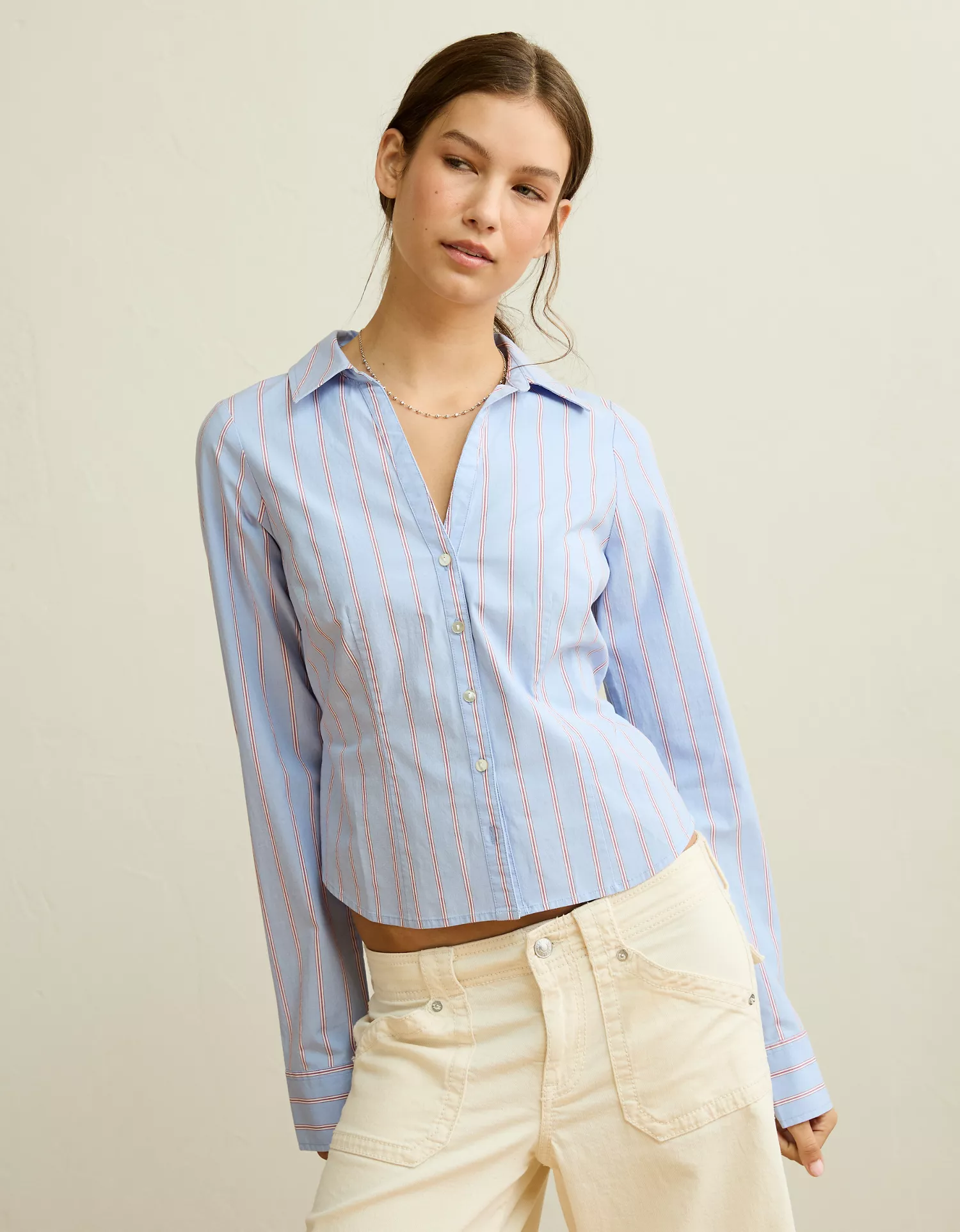AE Fitted Button-Up Shirt - thumbnail 5