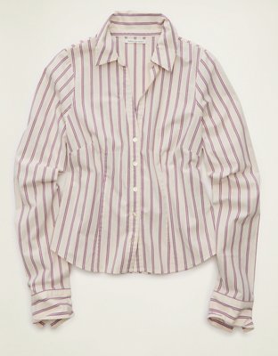AE Fitted Button-Up Shirt