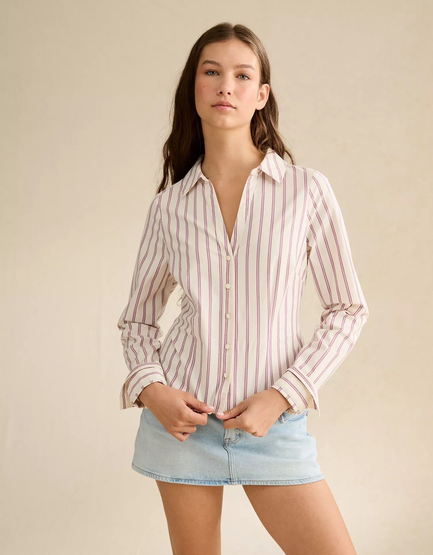 AE Fitted Button-Up Shirt - thumbnail 6