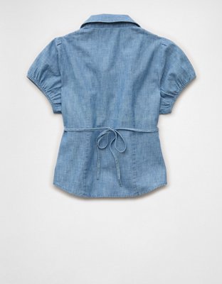 AE Short-Sleeve Button-Up Shirt