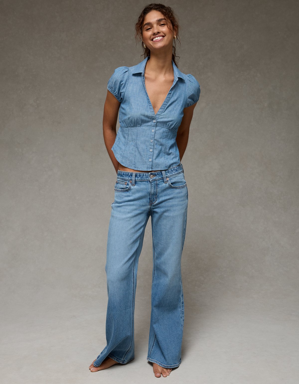 AE Short-Sleeve Button-Up Shirt - image 5